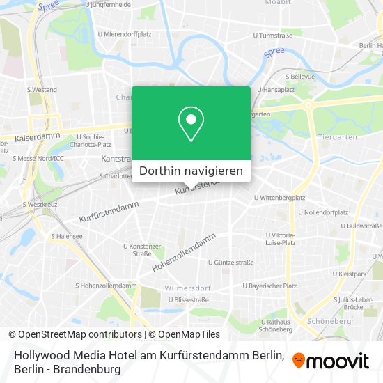 Hollywood Media Hotel am Kurfürstendamm Berlin Karte