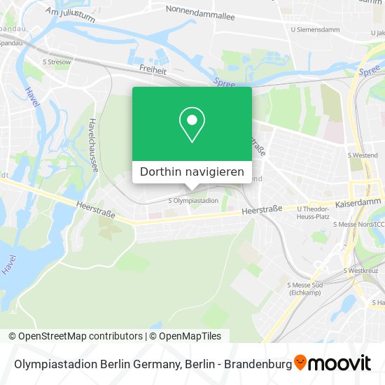 Olympiastadion Berlin Germany Karte