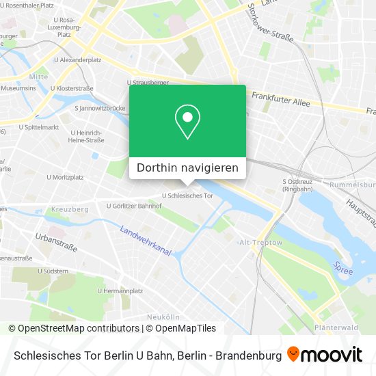 Schlesisches Tor Berlin U Bahn Karte