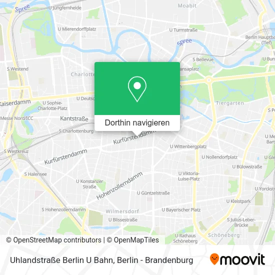 Uhlandstraße Berlin U Bahn Karte