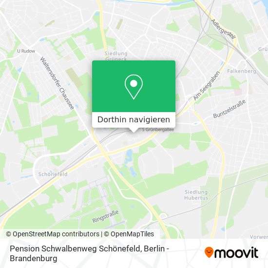 Pension Schwalbenweg Schönefeld Karte