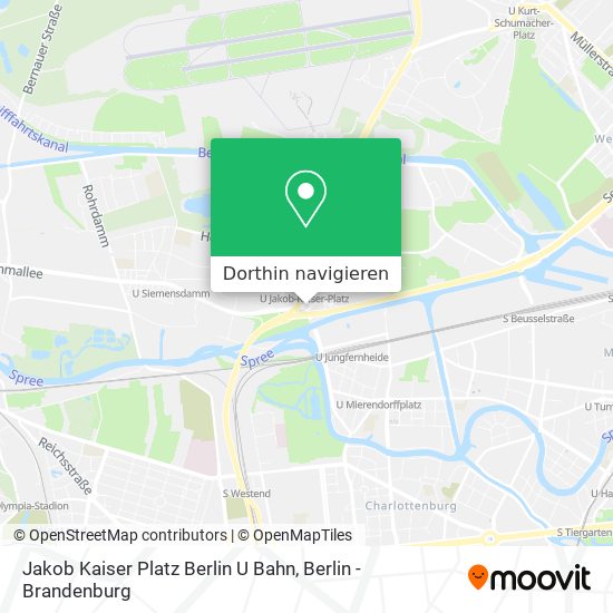 Jakob Kaiser Platz Berlin U Bahn Karte
