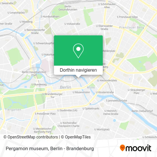 Pergamon museum Karte