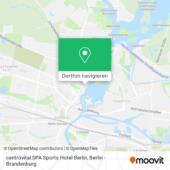 centrovital SPA Sports Hotel Berlin Karte