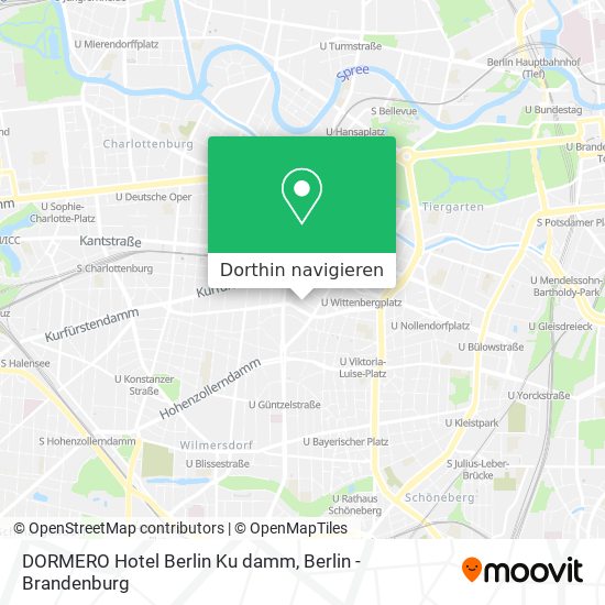 DORMERO Hotel Berlin Ku damm Karte