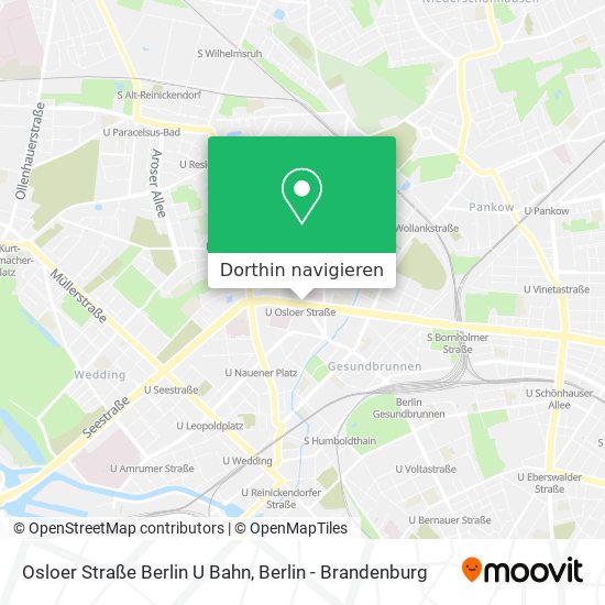 Osloer Straße Berlin U Bahn Karte