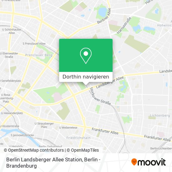 Berlin Landsberger Allee Station Karte