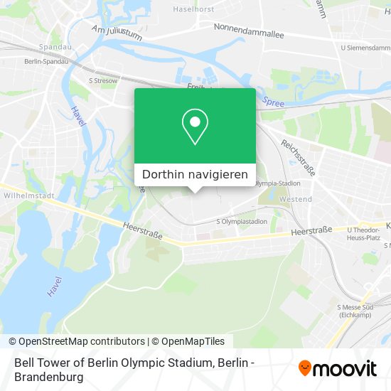 Bell Tower of Berlin Olympic Stadium Karte