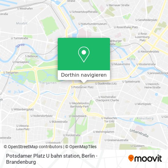 Potsdamer Platz U bahn station Karte