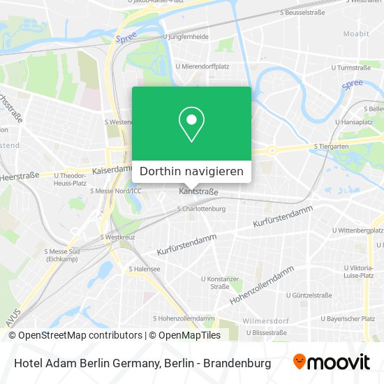 Hotel Adam Berlin Germany Karte