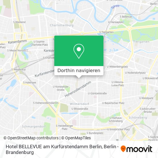 Hotel BELLEVUE am Kurfürstendamm Berlin Karte