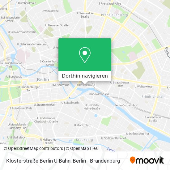 Klosterstraße Berlin U Bahn Karte