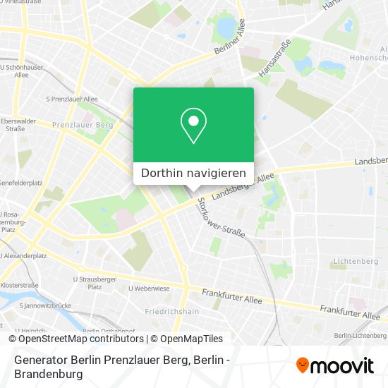 Generator Berlin Prenzlauer Berg Karte