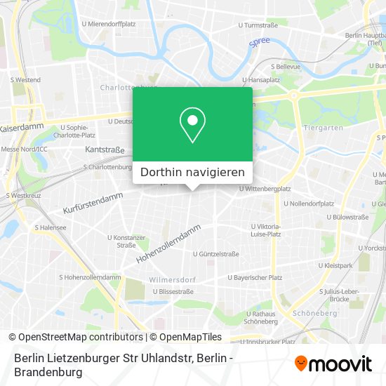 Berlin Lietzenburger Str Uhlandstr Karte