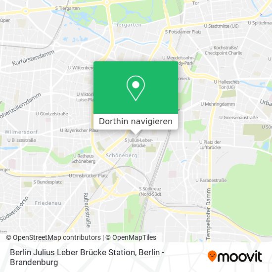 Berlin Julius Leber Brücke Station Karte