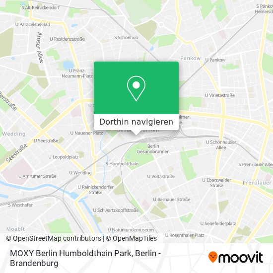MOXY Berlin Humboldthain Park Karte