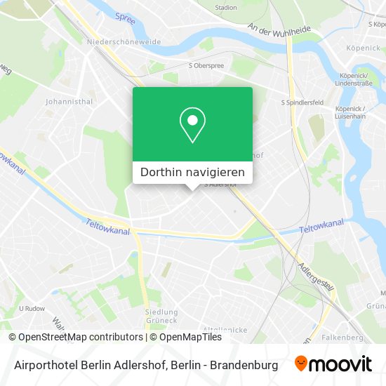 Airporthotel Berlin Adlershof Karte
