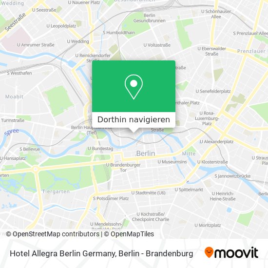 Hotel Allegra Berlin Germany Karte