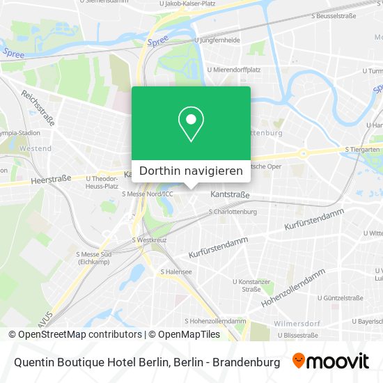 Quentin Boutique Hotel Berlin Karte
