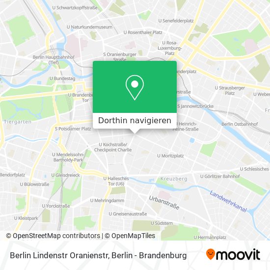 Berlin Lindenstr Oranienstr Karte