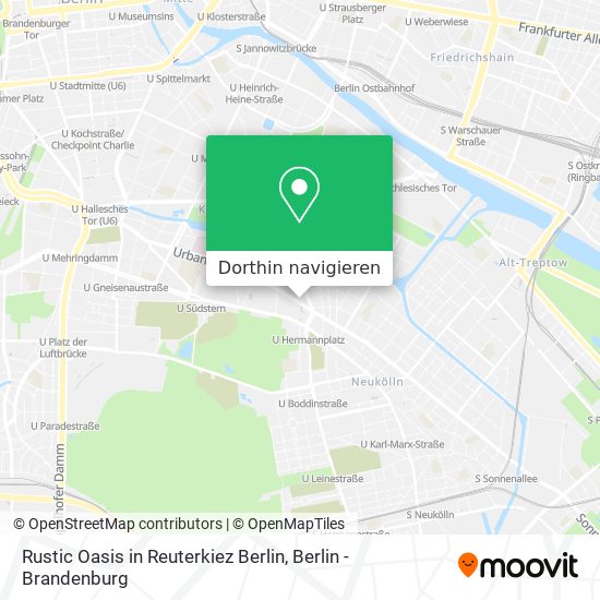 Rustic Oasis in Reuterkiez Berlin Karte