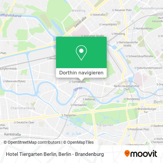 Hotel Tiergarten Berlin Karte
