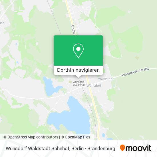 Wünsdorf Waldstadt Bahnhof Karte