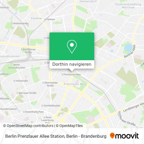Berlin Prenzlauer Allee Station Karte