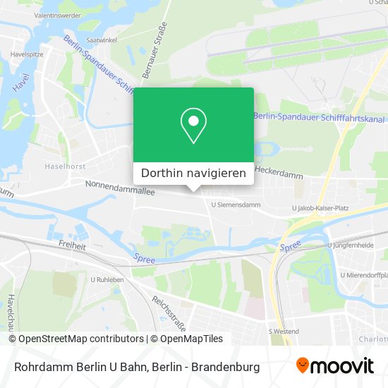 Rohrdamm Berlin U Bahn Karte