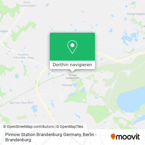 Pinnow Station Brandenburg Germany Karte