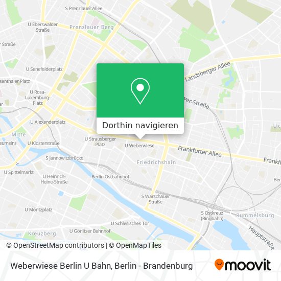 Weberwiese Berlin U Bahn Karte