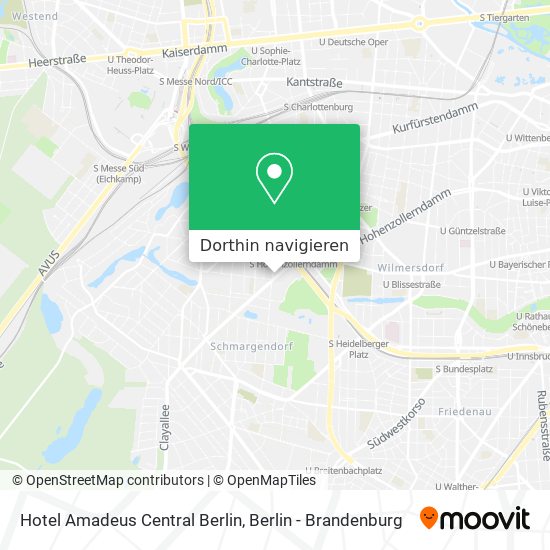 Hotel Amadeus Central Berlin Karte