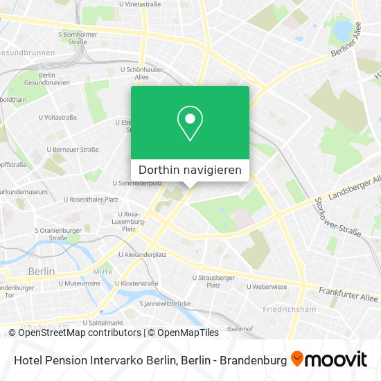 Hotel Pension Intervarko Berlin Karte