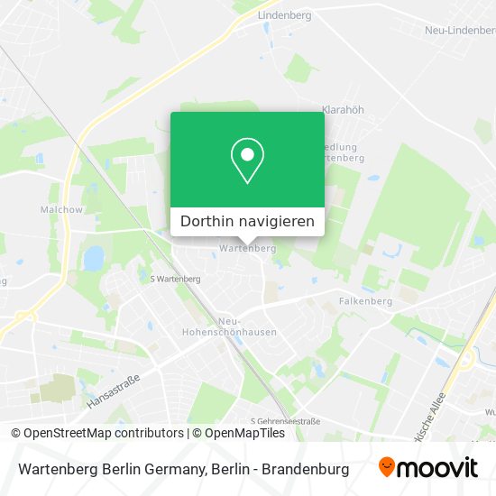 Wartenberg Berlin Germany Karte