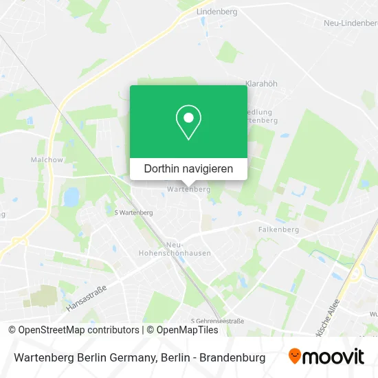 Wartenberg Berlin Germany Karte