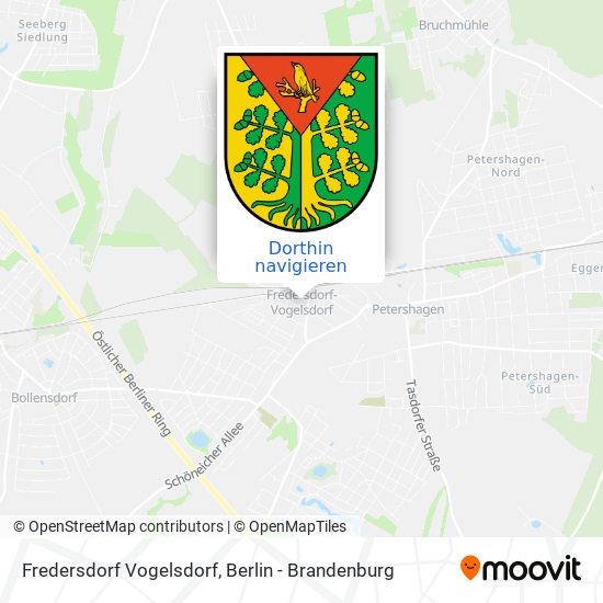 Fredersdorf Vogelsdorf Karte