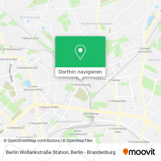 Berlin Wollankstraße Station Karte