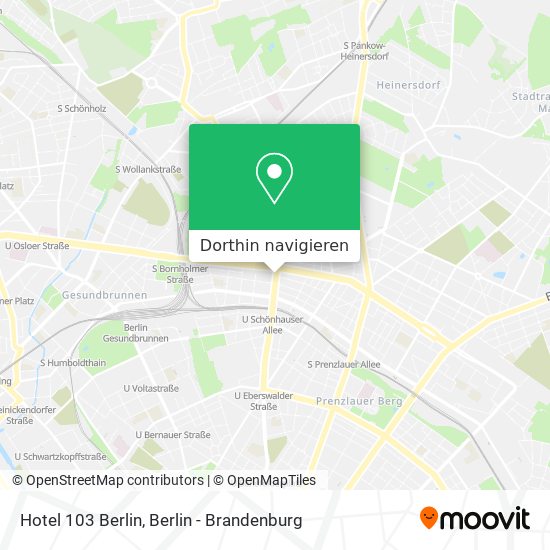 Hotel 103 Berlin Karte