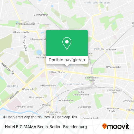 Hotel BIG MAMA Berlin Karte