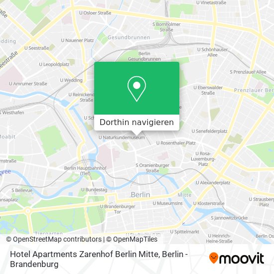 Hotel Apartments Zarenhof Berlin Mitte Karte