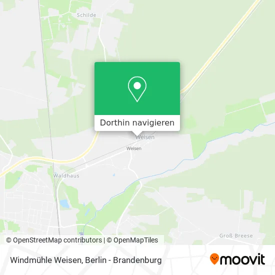 Windmühle Weisen Karte