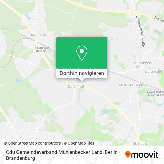 Cdu Gemeindeverband Mühlenbecker Land Karte