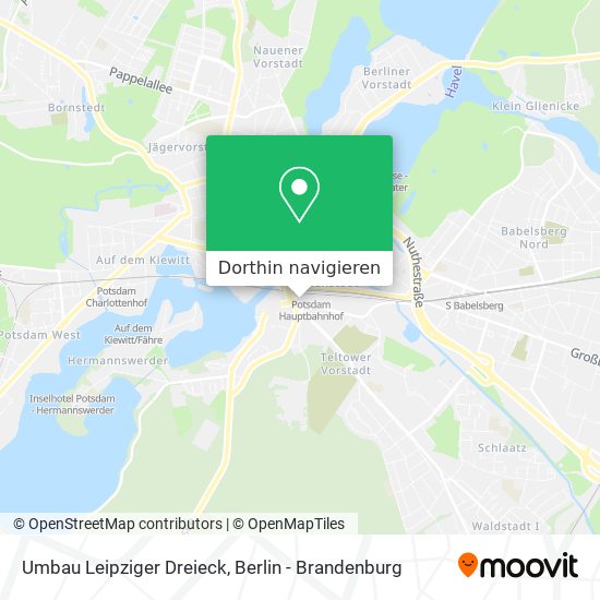 Umbau Leipziger Dreieck Karte