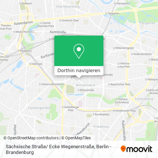 Sächsische Straße/ Ecke Wegenerstraße Karte