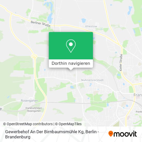 Gewerbehof An Der Birnbaumsmühle Kg Karte
