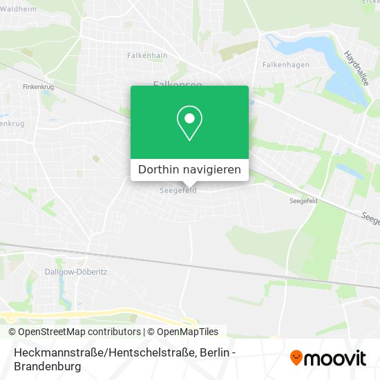 Heckmannstraße/Hentschelstraße Karte