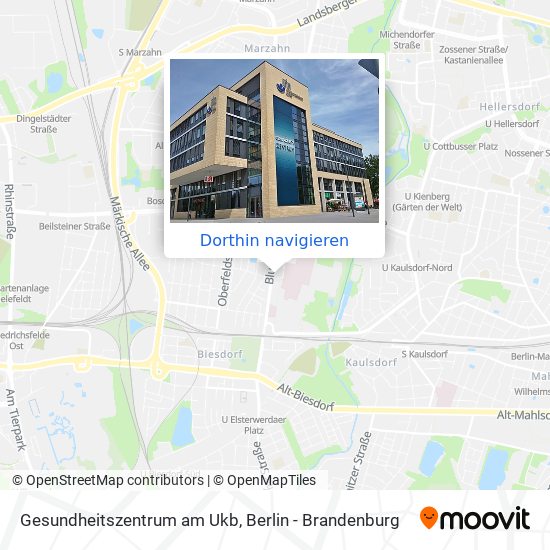 Gesundheitszentrum am Ukb Karte