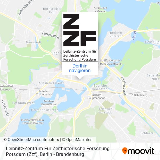 Leibnitz-Zentrum Für Zeithistorische Forschung Potsdam (Zzf) Karte