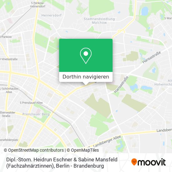 Dipl.-Stom. Heidrun Eschner & Sabine Mansfeld (Fachzahnärztinnen) Karte