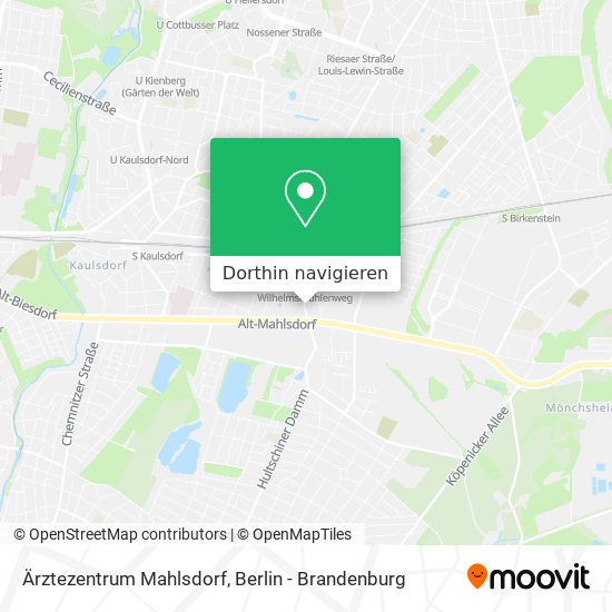 Ärztezentrum Mahlsdorf Karte